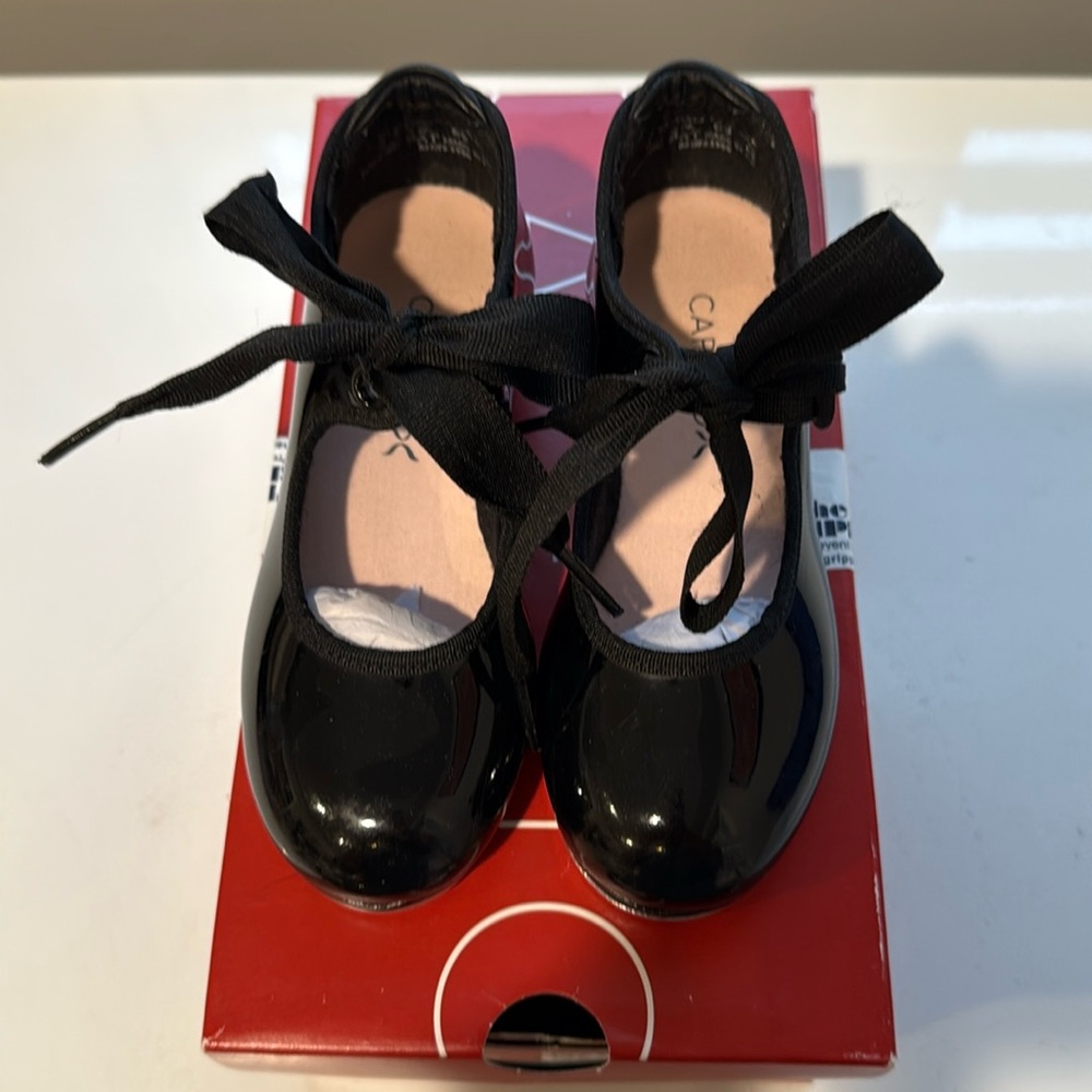 Capezio tap shoes with bows-  toddler size 9.5M